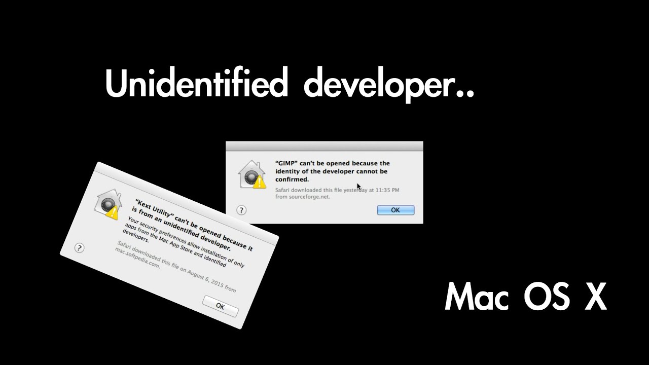 How To Open Apps From Unidentified Developer Mac