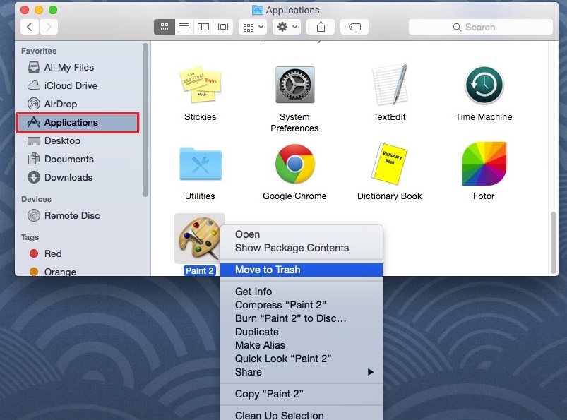 How to uninstall applications mac